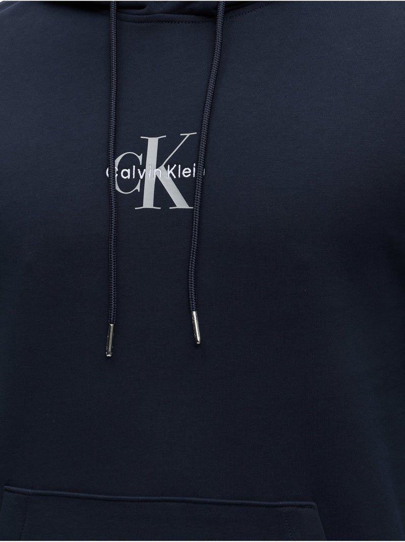 Sweat à capuche - calvin klein Bleu foncé - Kiabi