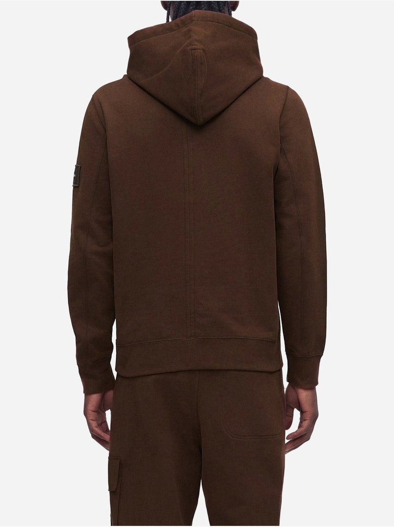 Sweat à capuche - calvin klein Marron - Kiabi