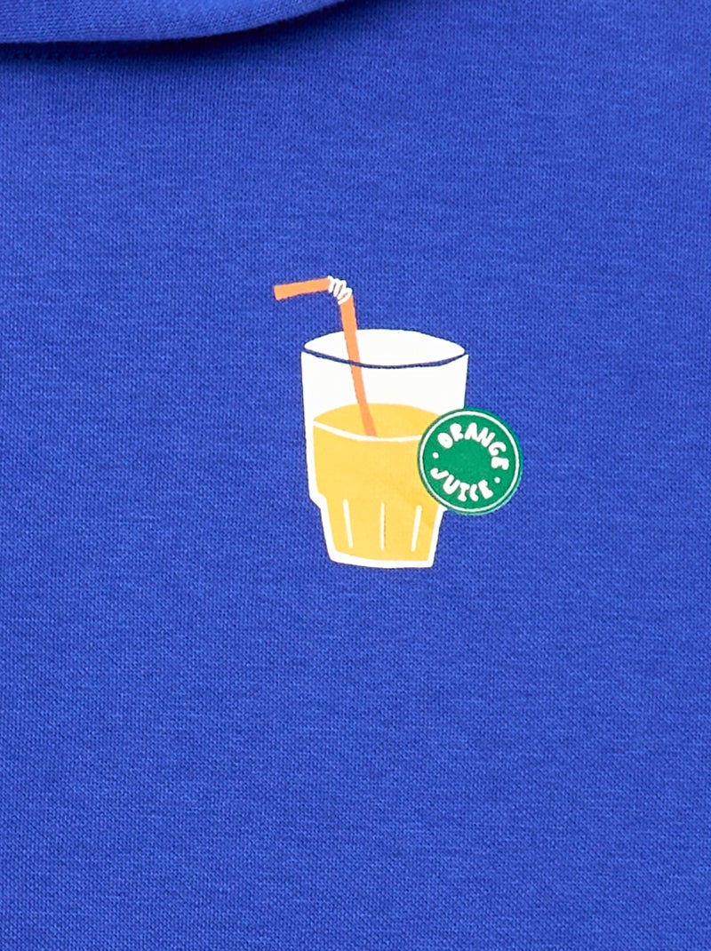 Sweat à capuche - Grafik Edition Bleu - Kiabi