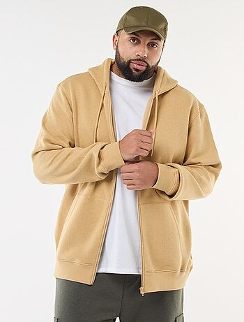 Sweat à capuche à ouverture zippée