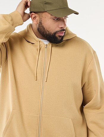 Sweat à capuche à ouverture zippée