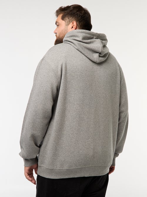 Sweat à capuche à ouverture zippée - Kiabi