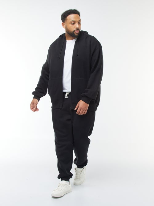 Sweat à capuche à ouverture zippée - Kiabi