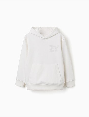 Sweat à capuche avec broderie en bouclettes zy