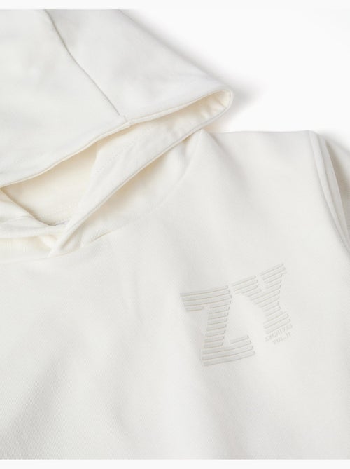 Sweat à capuche avec imprimé en relief ZY - Kiabi