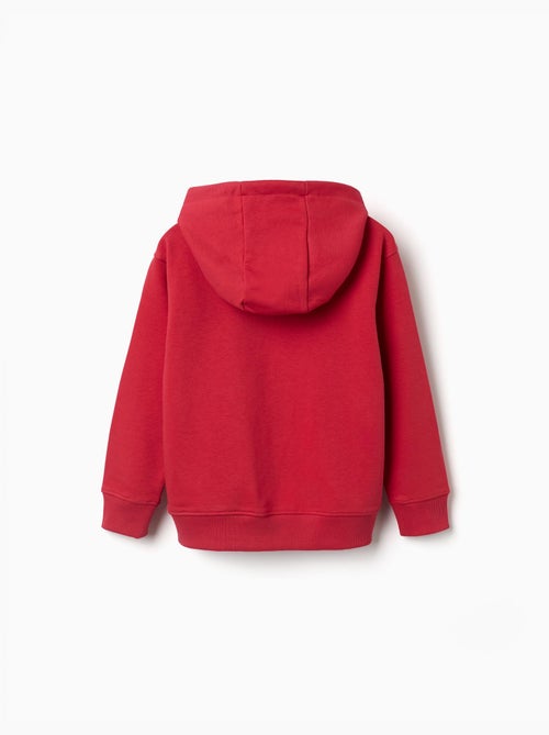 Sweat à capuche avec imprimé en relief ZY - Kiabi