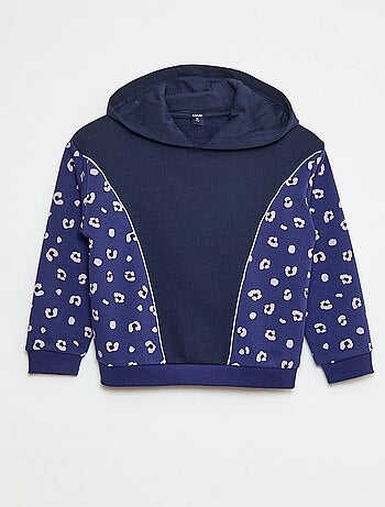 Sweat à capuche avec motifs
