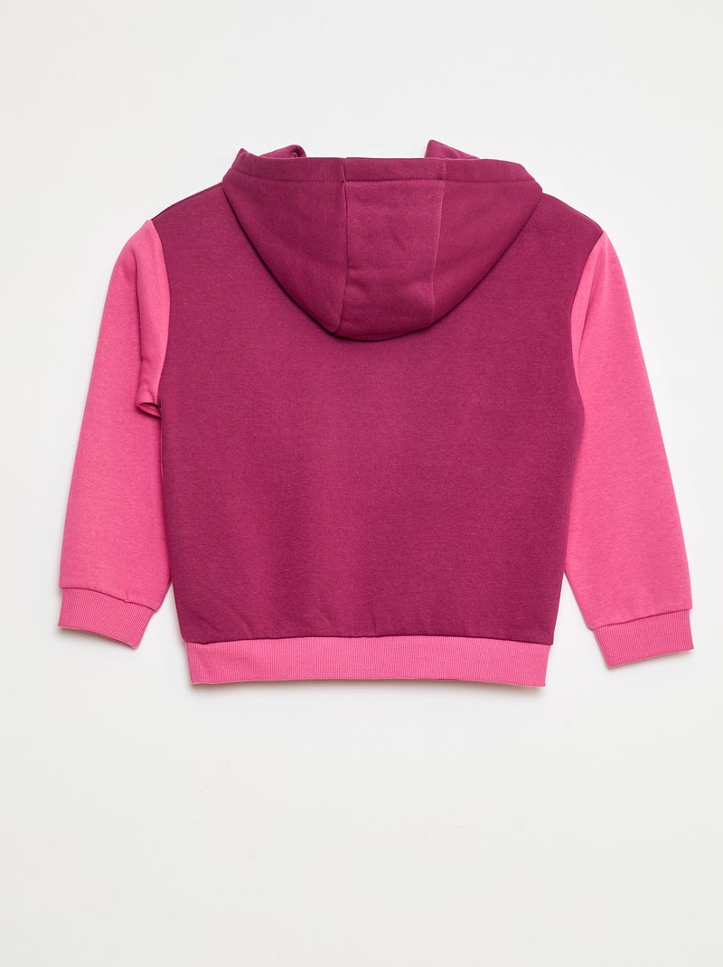 Sweat à capuche avec motifs Rose - Kiabi