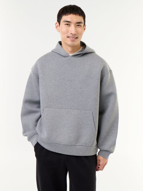Sweat à capuche avec poche kangourou - Kiabi