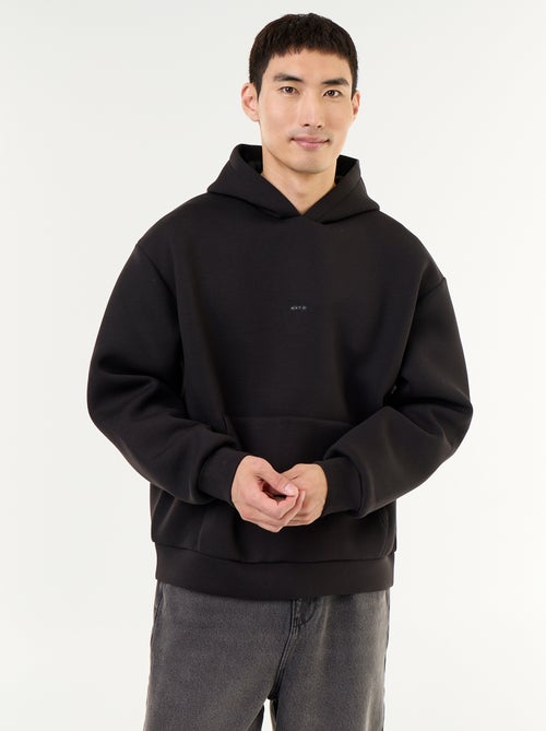 Sweat à capuche avec poche kangourou - Kiabi