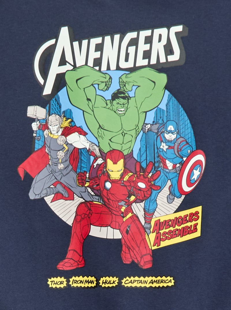 Sweat à capuche 'Avengers' Bleu - Kiabi