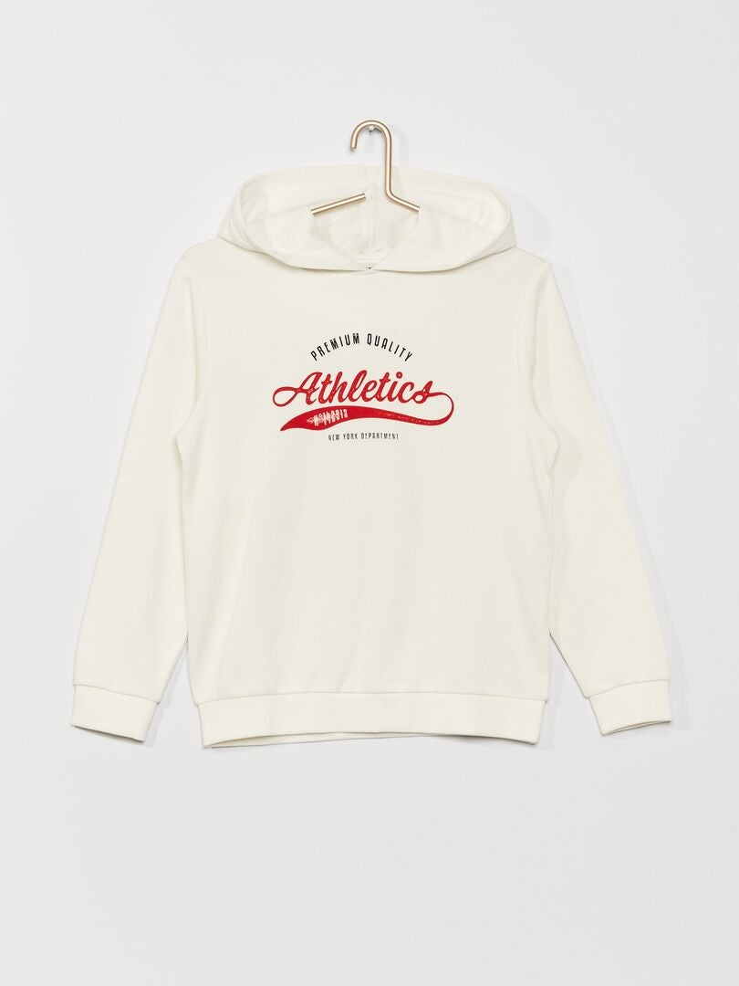 Sweat à capuche Blanc - Kiabi