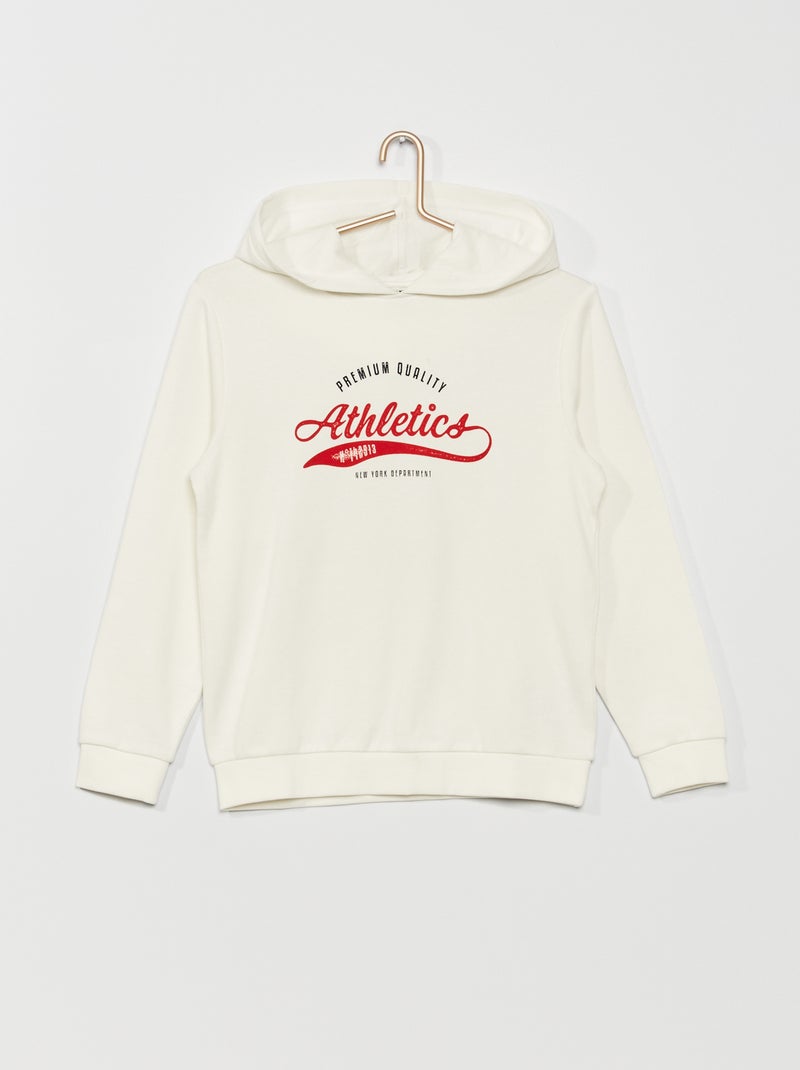 Sweat à capuche Blanc - Kiabi