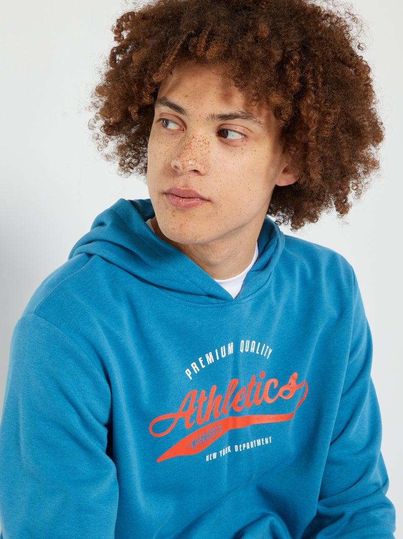 Sweat à capuche Bleu - Kiabi