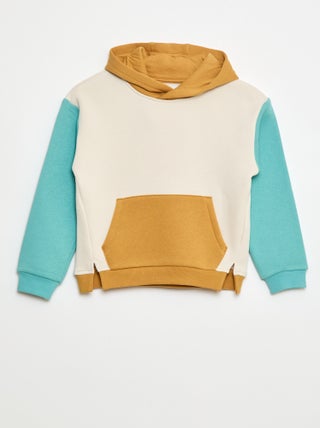 Sweat à capuche color bloc