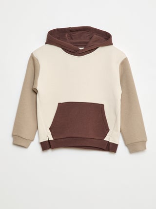 Sweat à capuche color bloc