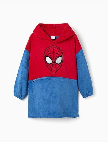 Sweat à capuche convertibible en polaire corail avec spider-man