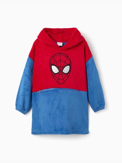 Sweat à capuche convertibible en polaire corail avec spider-man - Kiabi Sweat à capuche convertibible en polaire corail avec spider-man - Kiabi