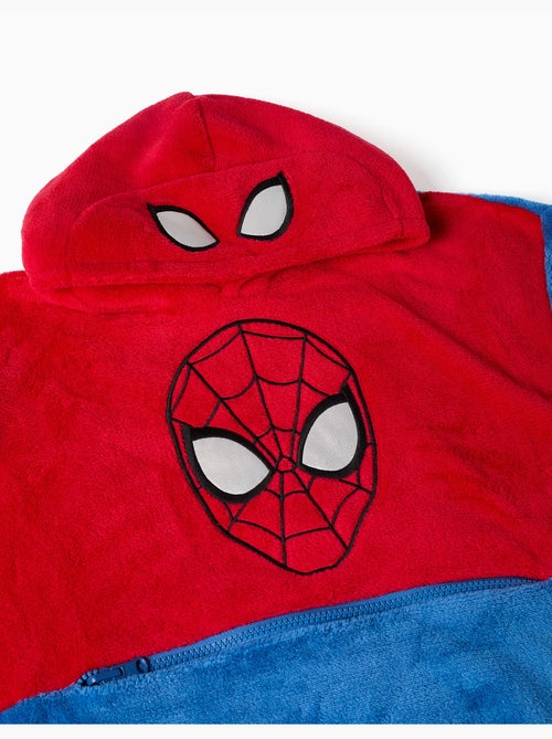 Sweat à capuche convertibible en polaire corail avec spider-man - Kiabi Sweat à capuche convertibible en polaire corail avec spider-man - Kiabi