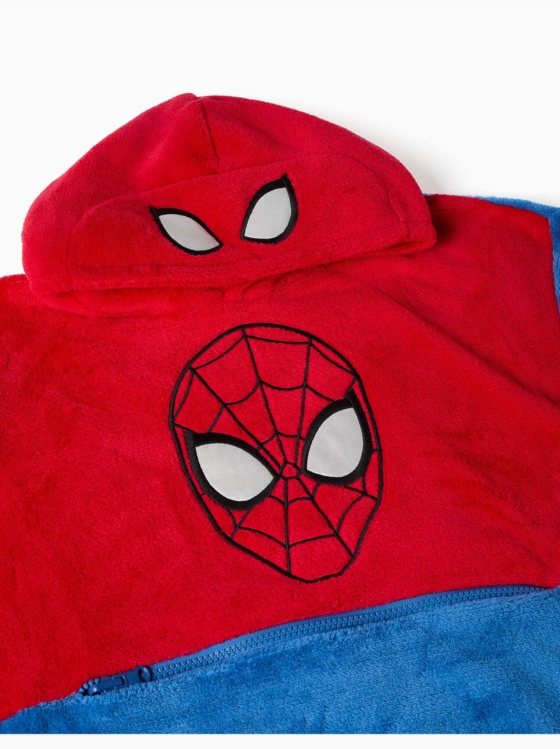 Sweat à capuche convertibible en polaire corail avec spider-man Rouge - Kiabi