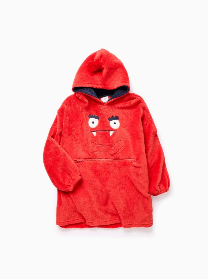 Sweat à capuche convertible en oreiller Monstres d'Émotions Rouge - Kiabi