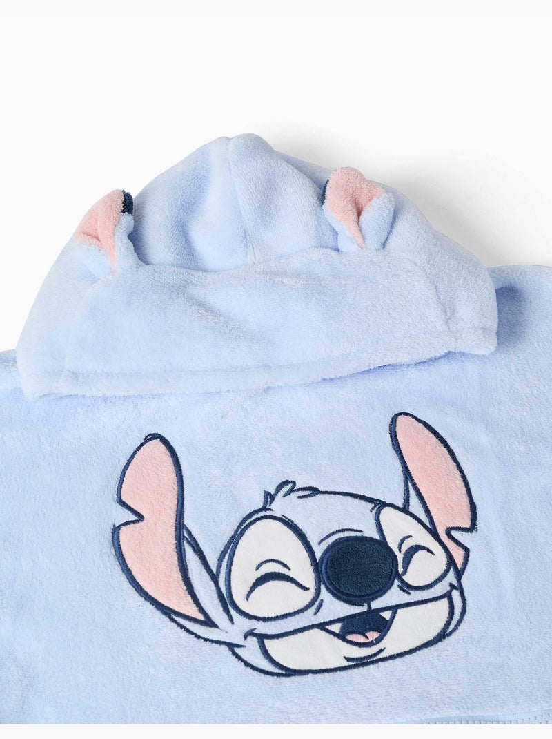 Sweat à capuche convertible en polaire corail avec stitch Bleu Bleu - Kiabi