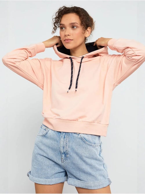 Sweat à capuche coupe décontractée avec lien tommy - Kiabi Sweat à capuche coupe décontractée avec lien tommy - Kiabi
