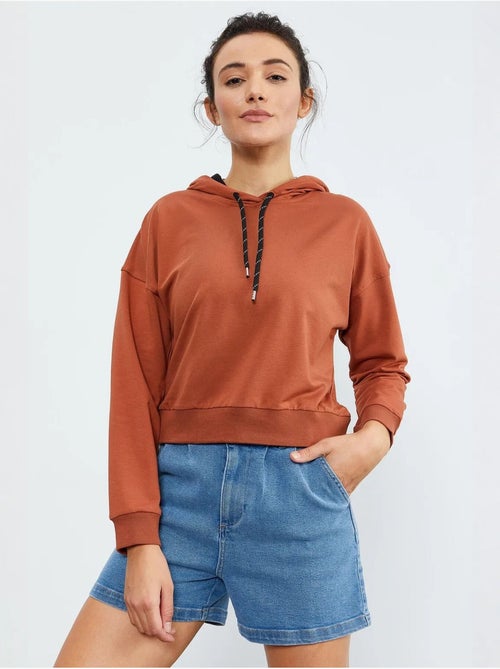Sweat à capuche coupe décontractée avec lien tommy - Kiabi Sweat à capuche coupe décontractée avec lien tommy - Kiabi