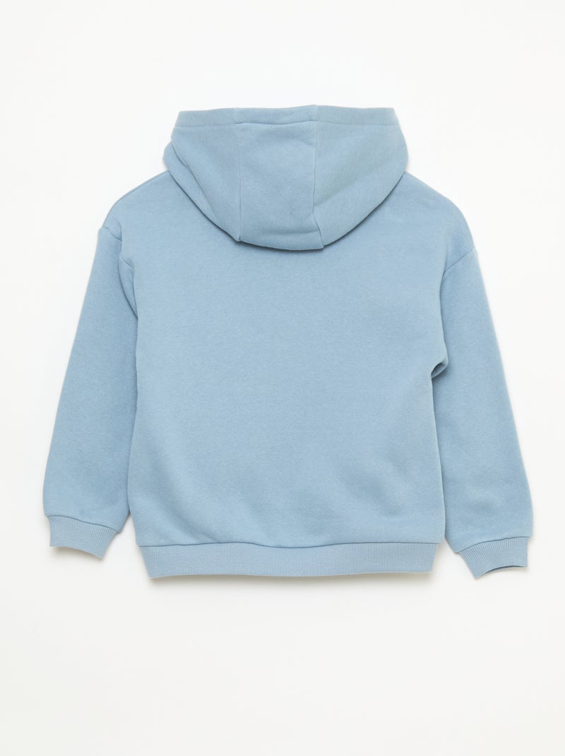 Sweat à capuche coupe loose Bleu - Kiabi