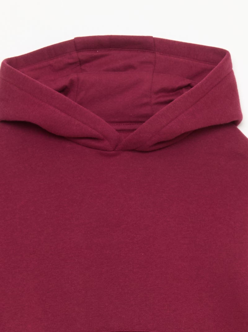 Sweat à capuche coupe loose Rouge - Kiabi