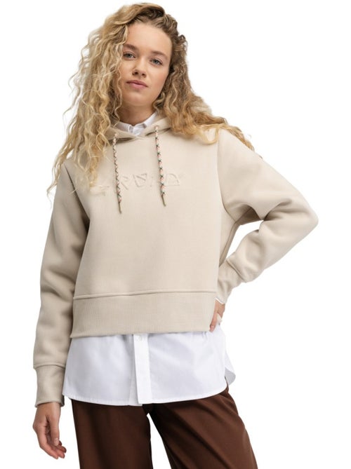 Sweat à capuche court femme femme jolla-w sand - Kiabi Sweat à capuche court femme femme jolla-w sand - Kiabi