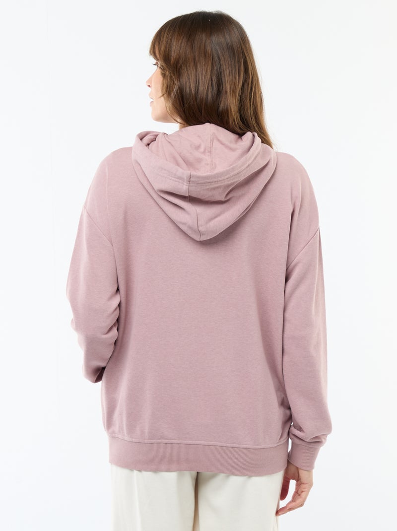 Sweat à capuche d'allaitement Rose - Kiabi