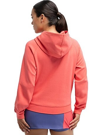 Sweat à capuche de padel femme padel femme deuce coral