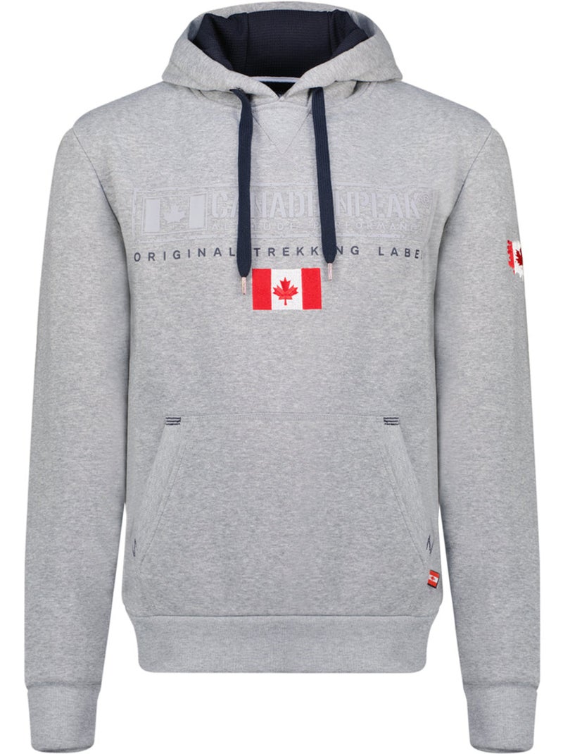 Sweat à capuche doublée gasikeak – canadian peak Gris clair - Kiabi