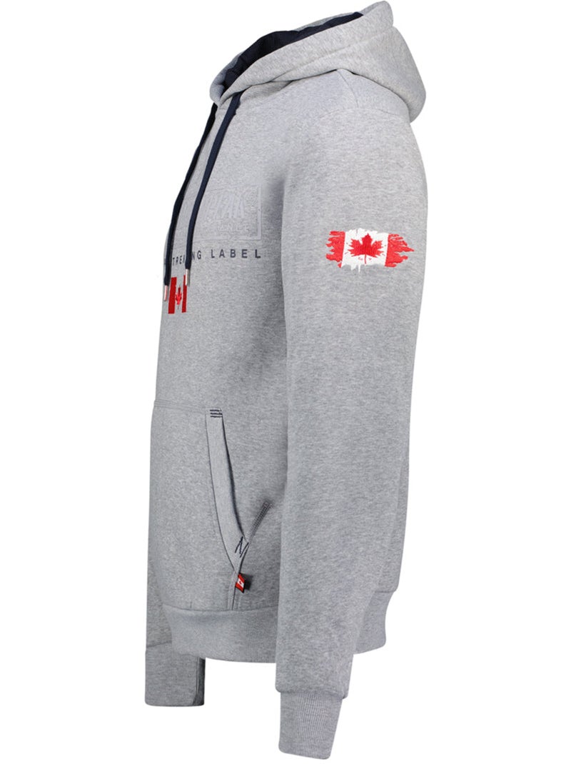 Sweat à capuche doublée gasikeak – canadian peak Gris clair - Kiabi