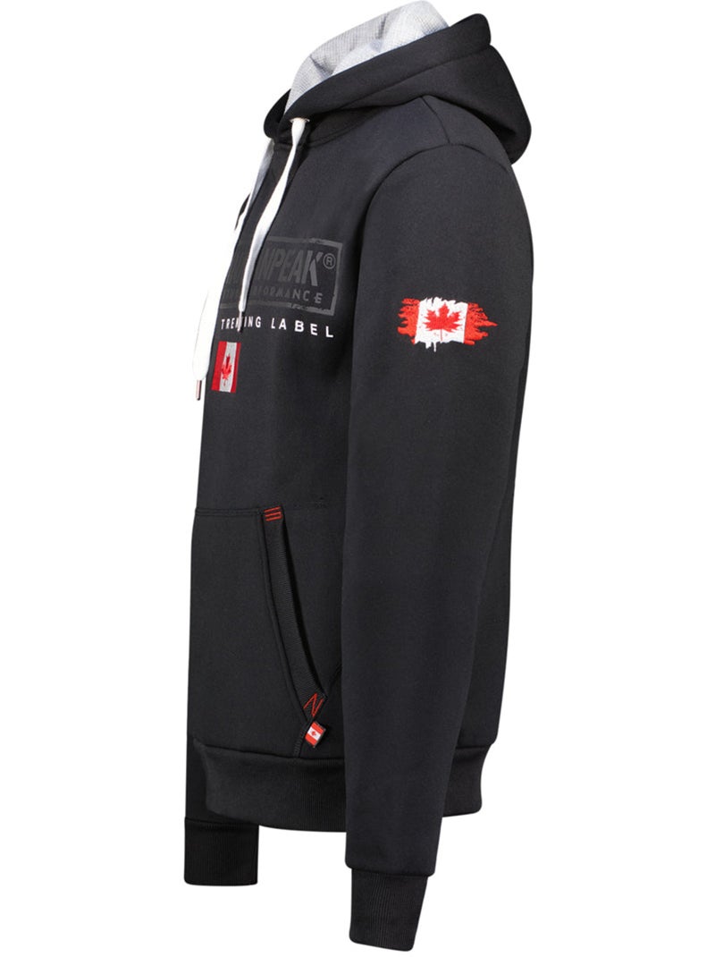 Sweat à capuche doublée gasikeak – canadian peak Noir - Kiabi