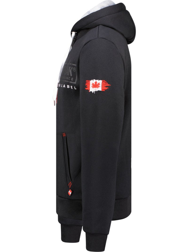 Sweat à capuche doublée gasikeak – canadian peak Noir - Kiabi
