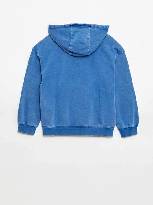 Sweat à capuche effet délavé - Kiabi