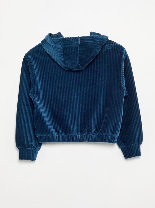 Sweat à capuche en maille côtelée - Kiabi Sweat à capuche en maille côtelée - Kiabi