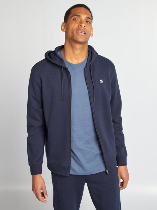 Sweat à capuche en maille piquée - Kiabi