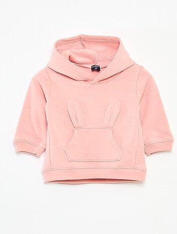 Sweat à capuche en molleton animé lapin