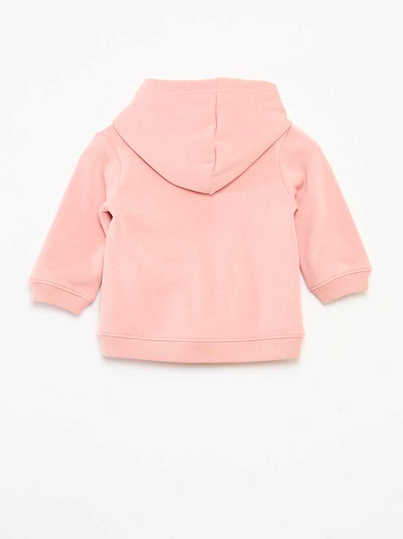 Sweat à capuche en molleton animé lapin Rose - Kiabi