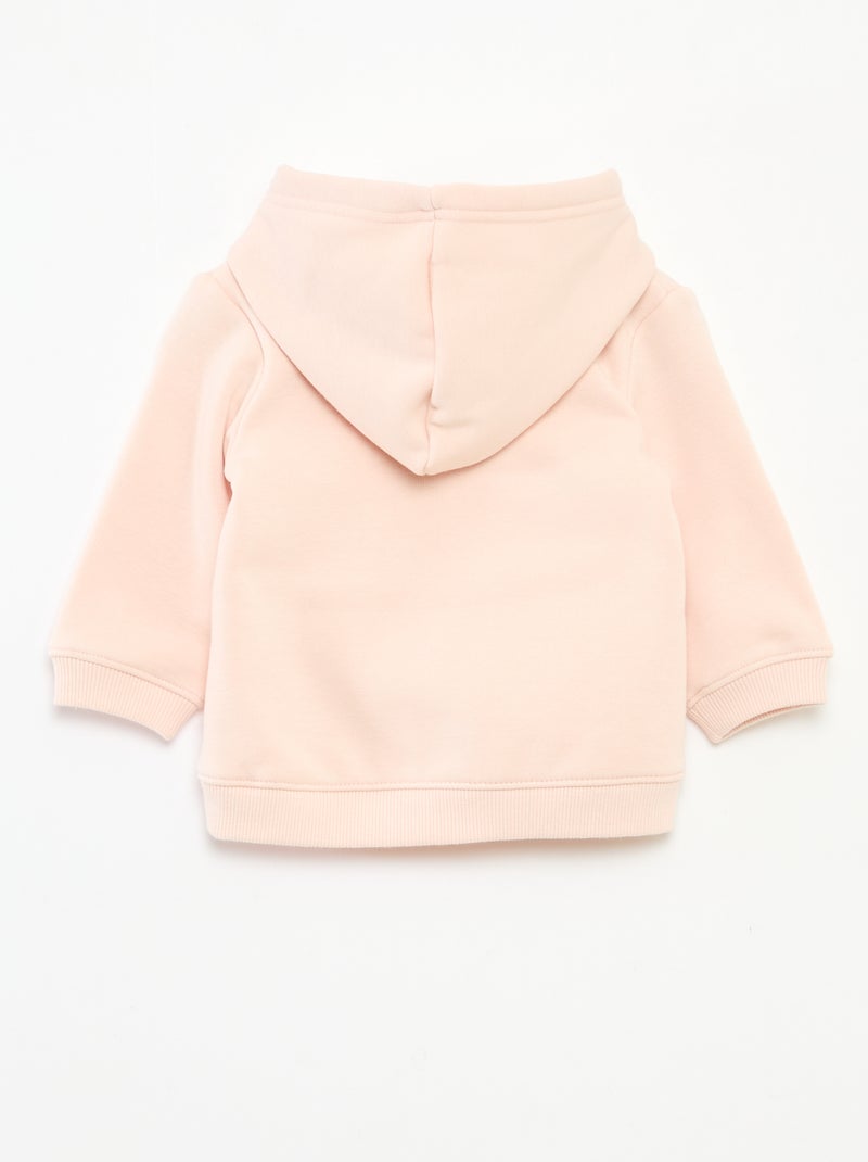 Sweat à capuche en molleton animé lapin Rose - Kiabi