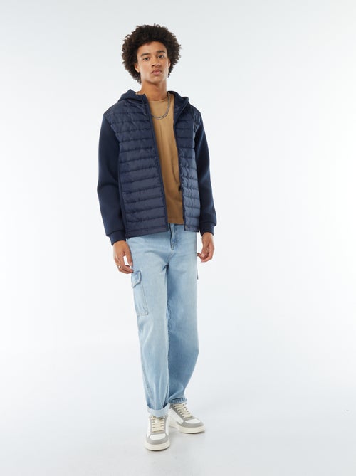 Sweat à capuche esprit doudoune - Kiabi