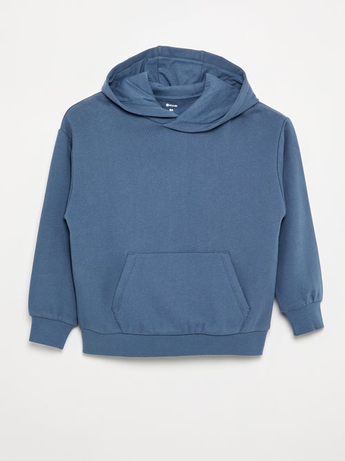Sweat à capuche et poche kangourou - Kiabi