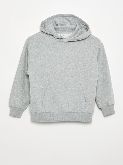 Sweat à capuche et poche kangourou - Kiabi