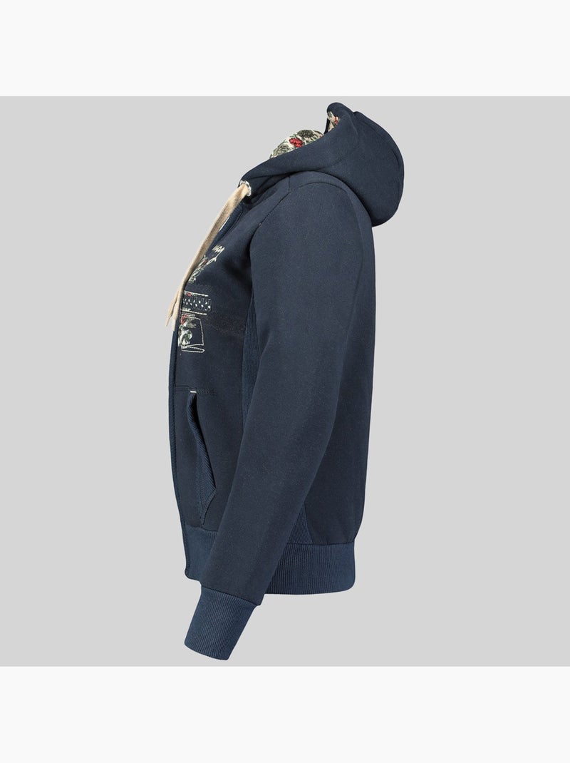 Sweat à capuche fabeaute – geographical norway Bleu marine - Kiabi