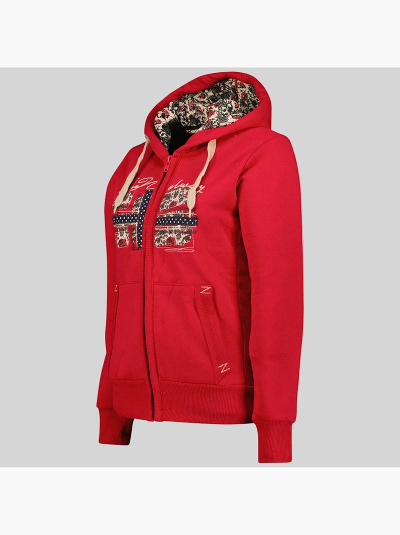 Sweat à capuche fabeaute – geographical norway Rouge grenat - Kiabi