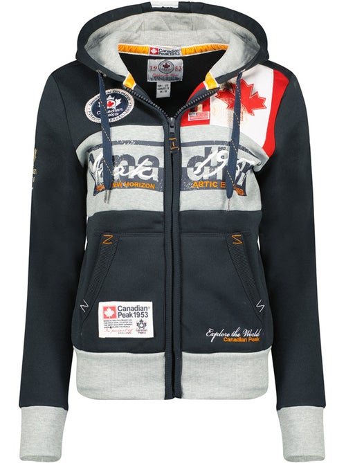 Sweat à capuche face – canadian peak - Kiabi