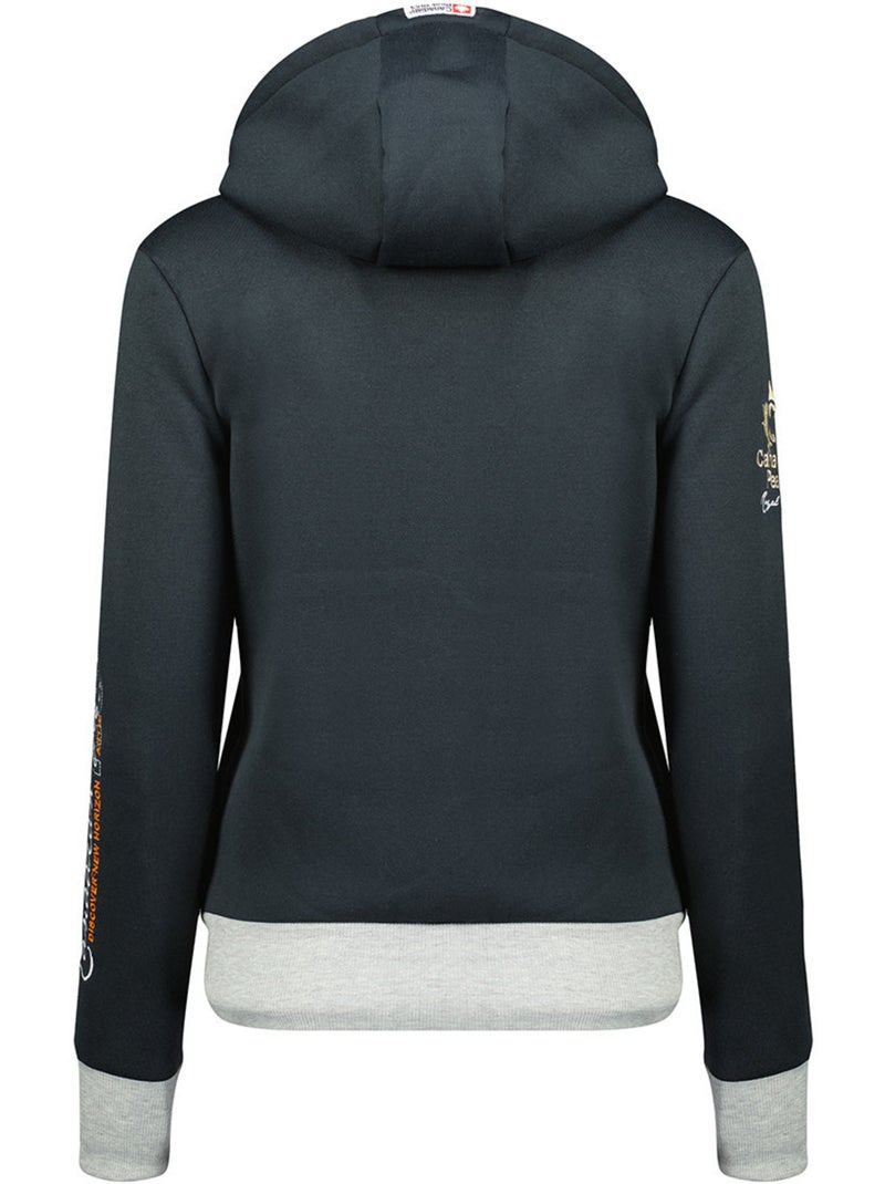 Sweat à capuche face – canadian peak Bleu marine - Kiabi